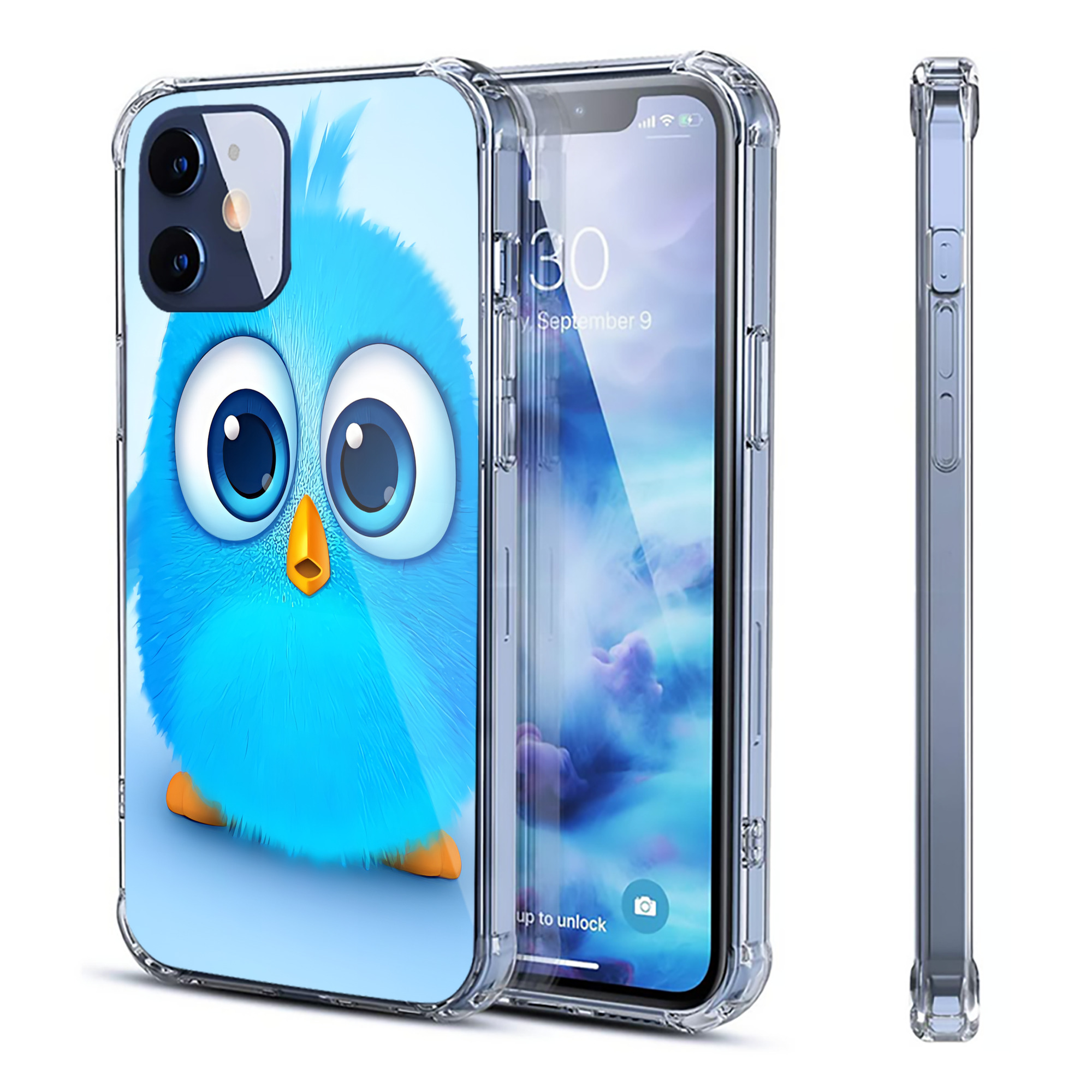 （画像用） Angry Birds アングリーバード 【iPhone 12シリーズ対応】透明スマホケース（クリアソフトケース）